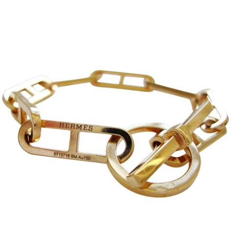 hermes 18k gold bracelet.